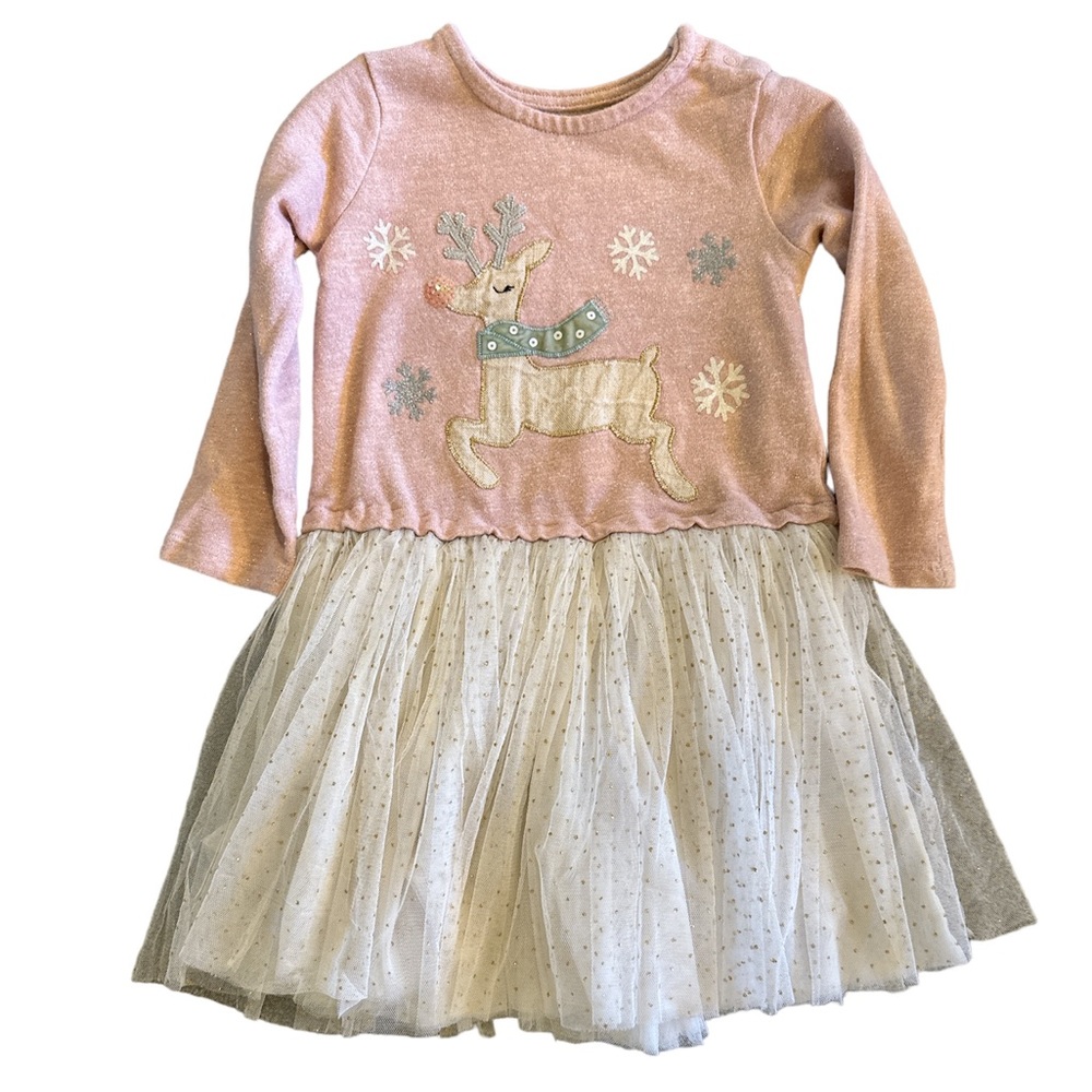 Mud Pie Reindeer tutu dress 5t